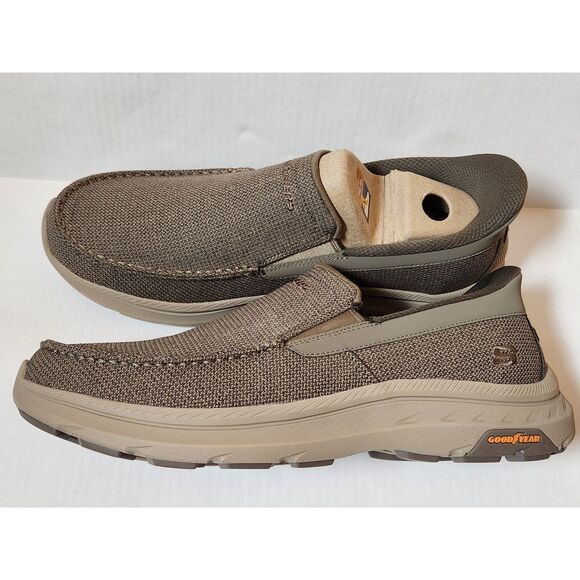 Skechers Pollard Wilfred Hands Free Slip-Ins Memory Foam Men's size 13 Taupe - Picture 5 of 10